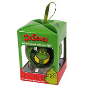 Dr. Seuss The Grinch Light-Up Decoupage Ball Ornament
